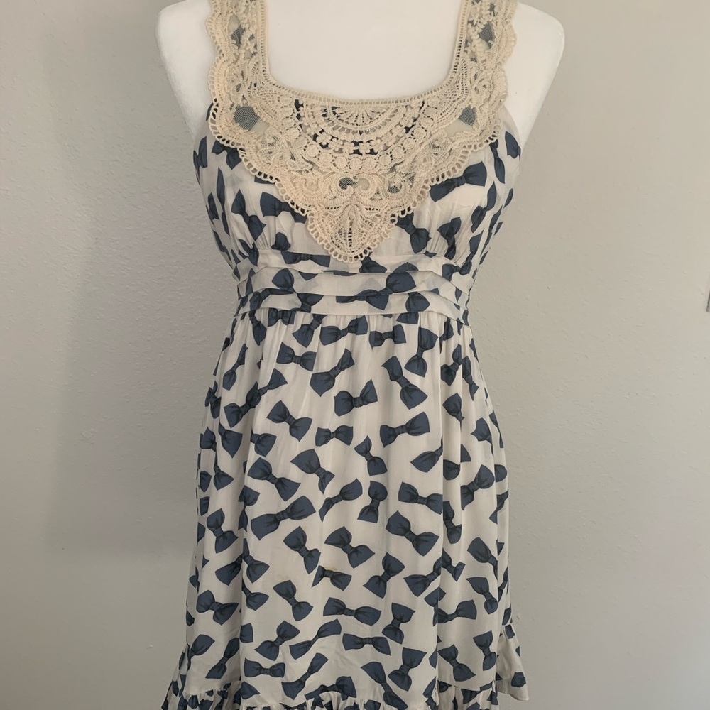 Forever 21 Dress with Bow Pattern and Lace